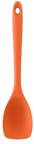 U-Taste Spatola in silicone: cucchiaio da cucina resistente al calore fino a 315°C, flessibile e senza cuciture, con ampia forma a cucchiaio per mescolare, amalgamare, mescolare e servire (Arancione)
