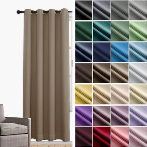 Thermo Vorhang Verdunkelung mit Ösen für Schlafzimmer Wohnzimmer Balkon 86x114cm Rosa Schalldichte und Blickdicht Kindergardine 1er Set