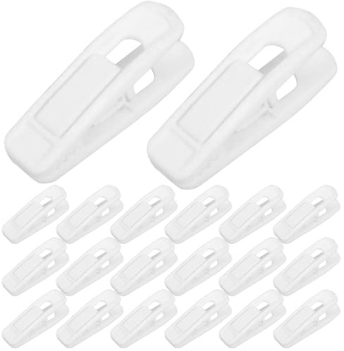 ABOOFAN Clips para Perchas De Terciopelo 20 Unidades Pinzas para Perchas De Ropa Y Faldas Sin Marcas Antideslizantes para Organizar Armario Y Colgar Varias Prendas