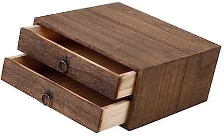 LOPUNER Scatola Da Tè in Legno Cassetti Multipli Porta Tè Traspirante Conservazione Protettiva Da Luce e Polvere Contenitore Decorativo