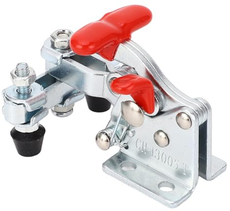 Self Locking Quick Clamp Adjustable Opening Double Head Anti Vibration Toggle Clamp for Woodworking 68kg Holding Capacity Stainless Steel M4X30 Screw