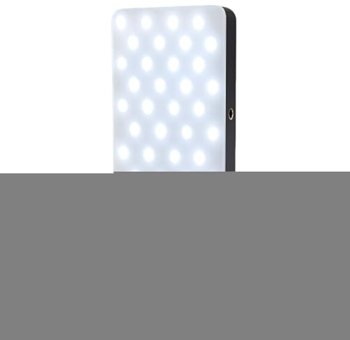 Luz recargable para teléfono, lámpara de cámara con clip, adaptador de trípode, herramienta de iluminación de video de brillo ajustable para fotografía, laptop, transmisión, viajes al aire libre