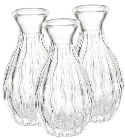 DIYEAH 3piezas Botella de Aromaterapia de Frascos de Vidrio de Boca Ancha para Difusor de Aceites Esenciales para Regalos de Inauguración Casa