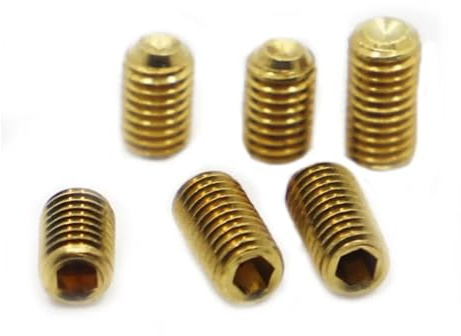 5-10 tornillos de cabeza hexagonal de cobre M2-M4 con punta ahuecada y pernos prisioneros de latón(6mm,M2 10pcs)