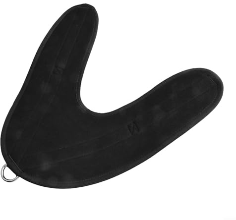 LatoYard Ab Crunch - Arnés para entrenamiento de gimnasio, entrenador de núcleo acolchado ancho para ejercicios abdominales, negro (mango de espuma)