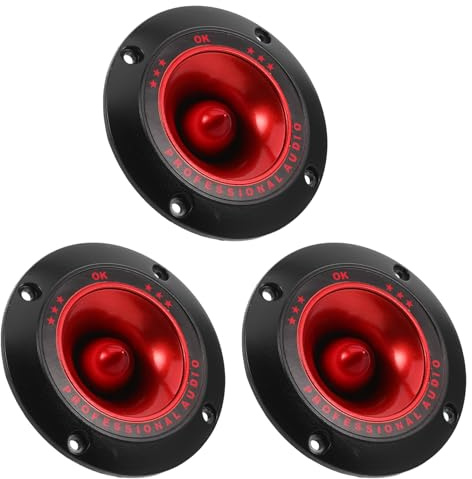 Alipis Tweeter à Pavillon Piézo Lot de 3 pour Remplacement de Haut-Parleurs Matériel de Sonorisation et Équipement Audio de Scène