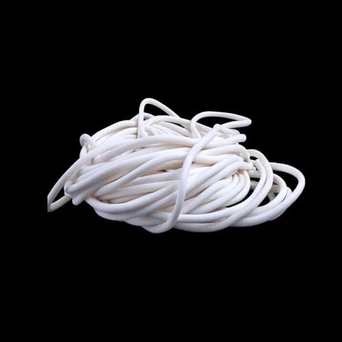 Bande d'étanchéité en mousse de silicone Bande d'étanchéité en éponge de Silicone blanche haute température, 5M, diamètre 1-25mm, for four et fenêtre AC(14mm)