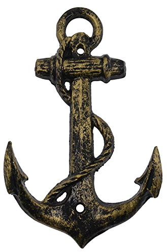 Herngee Nautical Anchor Hooks Antique Bronze Gusseisen Dekorative Wandhaken, Schätze der Karibikinseln