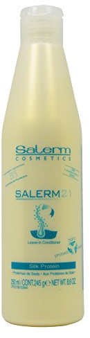Salerm Cosmetics 21 LEAVE-IN Conditioner, B5 Provitamin Lipsomes & Silk Protein (8.6 oz - bottle size)