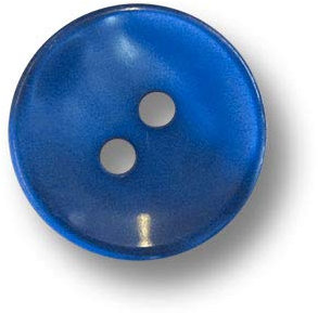 Knopfparadies - 10er Set wunderschön blau Schimmernde Zweiloch Blusenknöpfe aus Kunststoff mit Perlmuttglanz, Ø: ca. 12mm!