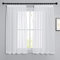 PONY DANCE Visillos Cortos para Ventanas Cortinas Salon 2 Piezas Cortinas con Aspecto de Lino Cortinas Blancas Transparentes para Riel Cortinas Dormitorio Cortas, 140x137cm