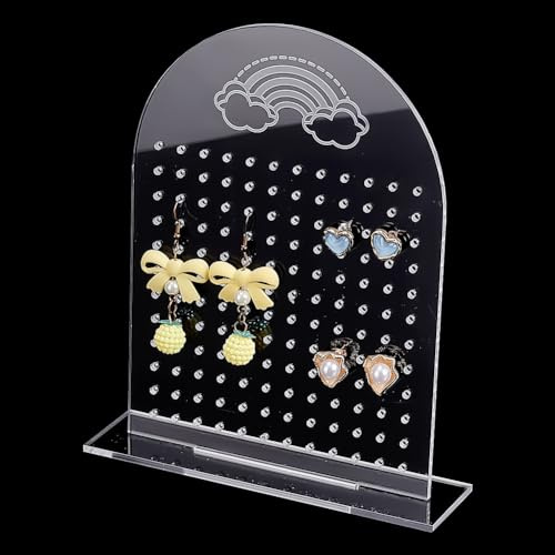 PH PandaHall 144 Löcher Acryl Ohrringhalter Abnehmbarer Ohrring Ausstellungsständer Ohrstecker Organizer Acryl Ohrring Aufhänger Für Den Verkauf Persönliche Nutzung 15x4x18cm