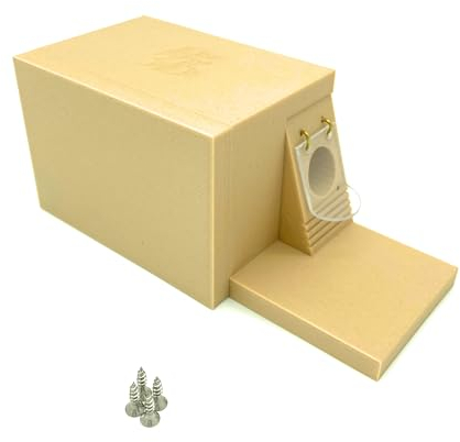 Großer Hummelklappenvorbau, Hummelklappe/Wachsmottensperre - Eingang rechts, für Ihren Hummelkasten