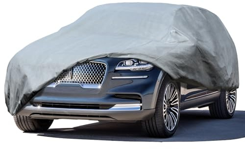 Atmungsaktive Autoabdeckung Innen SUV-475x185x178cm Hellgrau