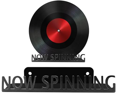 lyanny Vinyl-Schallplattenhalter-, Schallplatten Wandhalterung, Now Playing Vinyl Record Stand, Schallplatten Wandhalterung Plattenhalter für Vinyl-Liebhaber