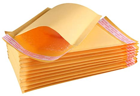 STOBOK 50stücke Wasserdichte Kraftpapier Luftpolstertaschen Selbstklebend Gepolsterte Versandtaschen Für Sicheren Versand Und Rundumschutz Von Dokumenten Und Kleinteilen