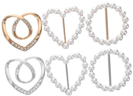 VILLFUL 6stücke Teiliges Strass-perlen Schal-schnallen Und Blusen-clips Elegante Kleidung Dekoration Für Schals Shirts Und Oberteile Hochwertige Glänzende Akzente Für Jeden Anlass