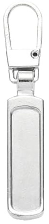 Tuxxjzm Tirette de rechange pour fermeture éclair en métal, Languettes amovibles argentées, Standard, Unisexe