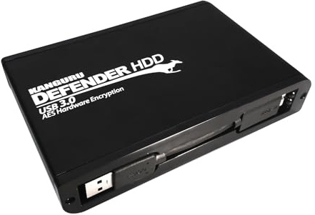 Kanguru Defender HDD 35 – 5 TB Disco Rigido Portatile Sicuro – Crittografia Hardware - SuperSpeed USB 3.0