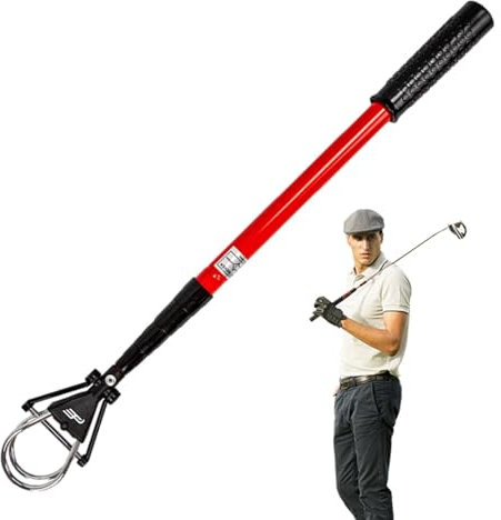 Ball Retriever Tool Golf – Teleskop-Golfball-Picker, ausziehbarer Golfballgreifer | Teleskopischer ausziehbarer Wassergreifer Retriever Werkzeug, tragbarer Golfballsammler für Wasserteiche, Seen