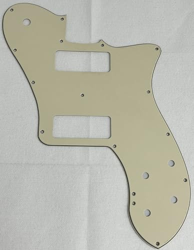 For Fit US 72 Telecaster Deluxe Re-Issue P90 Style Guitar Pickguard (3-lagig Vintage Yellow)