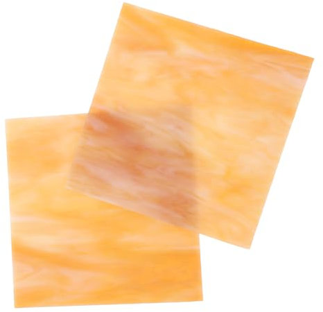 DIYEAH Lot de 2 Tuiles en Verre Délicates pour DIY Décoration Colorée pour Photo et Vases Matériaux Manuels 4 CM X 4 CM