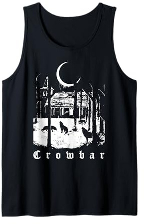 Vintage Forest Funny Retro Crowbar Meme Animal Basic Tank Top
