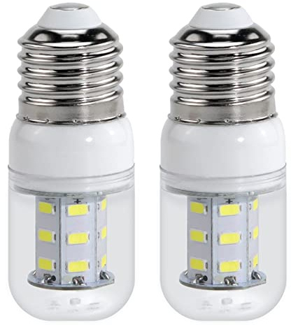 5304511738 KEL3418L LED Refrigerator Light Bulb 3.5W - Replaces KEID34L 4584444, AP6278388, PS12364857 Fridge Freezer White Bulb (85V to 265V, Pack of 2) | Upgrade by PANDEELS