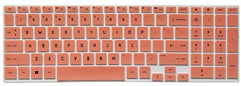 MiNGFi Englisch QWERTY Silikon Tastatur Schutz Abdeckung für HP Victus 16.1 16-d0000 16-e0000(2021) - Pink