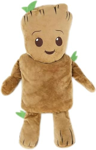 MOMMM Wärmflasche Hot Water Bottle Bouillotte Auswahl Baby Yoda, Spiderman, Grinch, Groot , Stitch , Angel Plush Plüsch 1 Liter (Groot Wärmflasche)