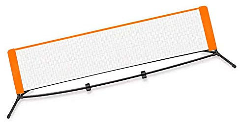 6 m Multi-Sport-Combo-Netz, einfach aufzubauende Roll-A-Net-Tennisnetze mit robuster Tragetasche, tragbares Tennisnetz, für Tennis oder Badminton