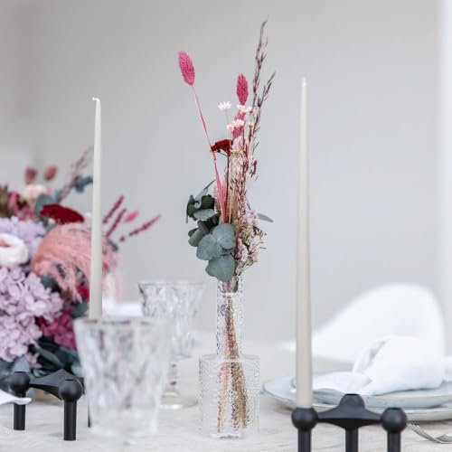 Lykke & You Trockenblumenstrauß Tischdeko Berry Variante ohne Hortensie, Verpackungseinheit 1x, Farbe lila