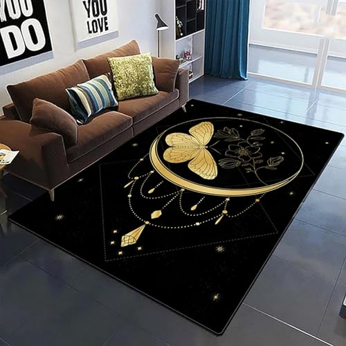 Teppich Läufer Flur Mysteriöse Symbole Wahrsagungs-Yogamatte 3D Küchenläufer Waschbar, Lange Korridor Teppich, Für Flurtreppen Schlafzimmer,Rutschfest Schallschutz Türmatte Mit 200 X 300 Cm - -4H4Q8X0