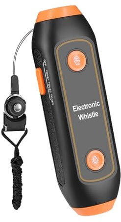 Generiskt domarvisselpipa, lärarvisselpipa, elektronisk säkerhet campingvisselpipa – 120–150 dB elektroniska pipa, vandringstillbehör med LED- för träning, vandring, fotbollssporter, räddning