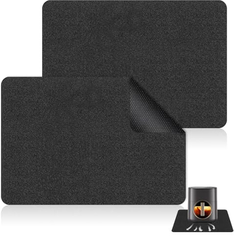 APOMOONS 2 PCS Heat Resistant Mat for Air Fryer, 30x44cm Silicone Heat Protector Mat for Kitchen Counter, Waterproof Air Fryer Mat with Appliance Sliders Function for Coffee Maker, Microwave