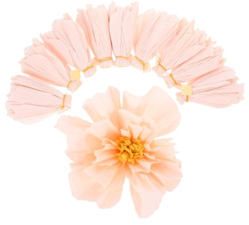 ARTSEWPLY 10stücke Teiliges Krepppapier Blumen Für Hochzeiten Partys Und Wohnraumdekoration Handgefertigte Leichte Und Vielseitige Papierblumen Für Romantische Anlässe Hellrosa