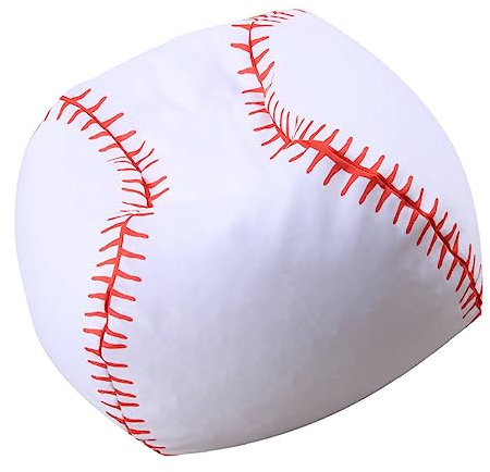 LOEFLIFA 1pieza Saco De Almacenamiento Rellenable Forma De Béisbol Para Juguetes y Peluches Funda De Asiento Para Lavable y Duradero Organizador y Divertido