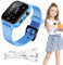 Dayysiuy Montre Connectée Enfant 4G Smartwatch Téléphone pour Fille Garçon, avec GPS, Caméra, Réveil, Lampe De Poche, Enregistreur, Podomètre, Réveil