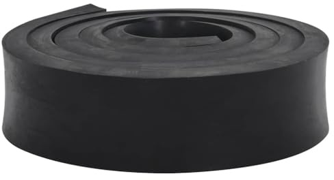 AJJHUUKI Bordure en caoutchouc pour chasse-neige pour pelouse et jardin Noir 250 x 8 x 2 cm