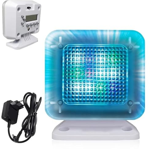 GOEDCH LED TV Simulator: Fake-TV durch Lichtsimulation mit LED-Licht-Timer und Sensor zum Einsatz als Einbruchschutz, Automatisches Fake-TV-Simulator für Einschalten Familie Schützen