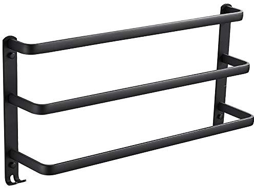 Handtuchständer Wand montiert 3 Stangen Handtuchstangen Aluminium Handtuchhalter Regal Badezimmer-Zubehör Badetuchhalter