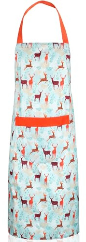 Zihuatailer Waterproof Apron for Women, PVC Pinny | Lightweight Fabric, Decent Pocket