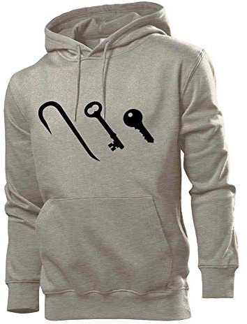 Generisch Key Evolution Men's Hoodie Sweatshirt - Grey - XXX-Large