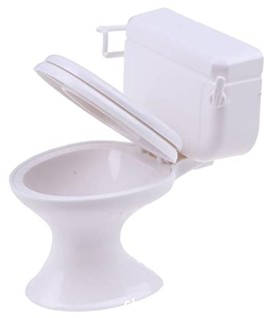 Amagogo Puppenhaus Möbel Badezimmer Toilette Display Spielzeug Puppenhaus Dekor