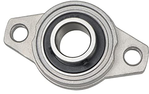 Anawakia Zinklegierung Selbstausrichtende Stehlager Flanschlager Stehlager Flanschlager Selbstausrichtend Zinklegierungsgehäuse Rhombische Flansch Lager Kugellager (Innendurchmesser 12mm,2pcs)