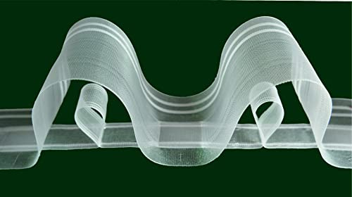 Ruther & Einenkel Wellenband smart Wave 80 mm, volltransparent, Polyester, 150% / Aufmachung 10 m