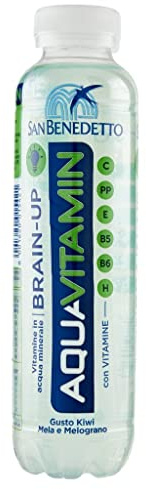 San Benedetto Lot de 12 bouteilles d'eau aquavitamine avec KIWI, pomme et pomme de terre en PET 40 cl