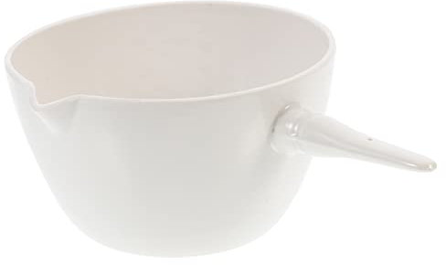 VILLFUL Keramik Verdampfungsschale Mit Griff Rundes Verdampfungsbecken 300 Ml Für Labor Und Unterricht Hochtemperaturbeständig Säure Und Laugenresistent