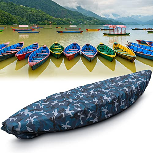 Lcoay Copertura Universale per Canoa per Kayak e Canoa(4m(13.1ft)) | Protezione UV Telo Copri per Kayak per Interni/Esterni, Copertura Impermeabile Resistente alla Polvere per Kayak