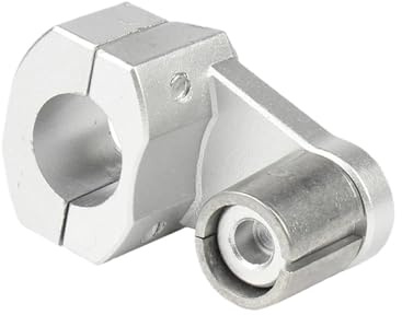 Torretas Manillar Abrazaderas Barra 22mm Y 28mm Para Motocicleta Elevadores Manillar Elevados Abrazadera Elevadora Montaje En Negro Y Plateado Accesorios Motocross Elevador Manillar Moto(Silver 1 PCS)